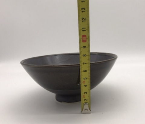 古玩陶瓷黑釉碗拍賣，當前價格135元