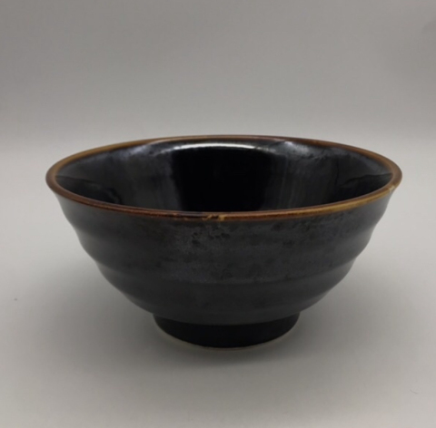 古玩陶瓷黑釉碗拍賣,當前價格198元