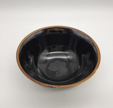 古玩陶瓷黑釉碗拍賣,當前價格198元