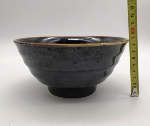 古玩陶瓷黑釉碗拍賣,當前價格198元