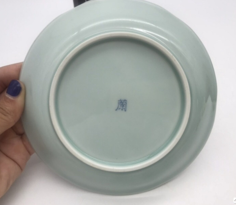 古玩陶瓷青花加彩描金盤拍賣，當(dāng)前價格150元