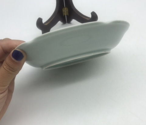 古玩陶瓷青花加彩描金盤拍賣，當(dāng)前價格150元