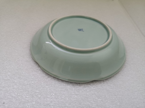 古玩陶瓷青花加彩描金盤拍賣，當(dāng)前價格150元