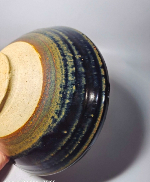 古玩陶瓷黑釉折沿碗拍賣，當(dāng)前價格3999元