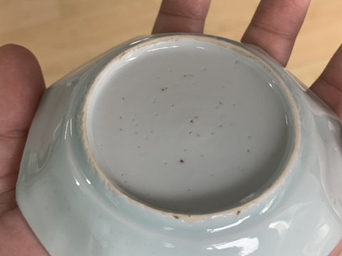 古玩陶瓷花卉紋青花八角盤拍賣,當(dāng)前價格688元