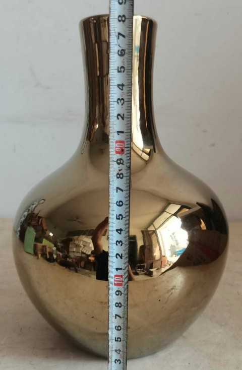 古玩陶瓷鍍金天球瓶拍賣，當前價格3800元