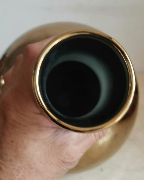 古玩陶瓷鍍金天球瓶拍賣，當前價格3800元