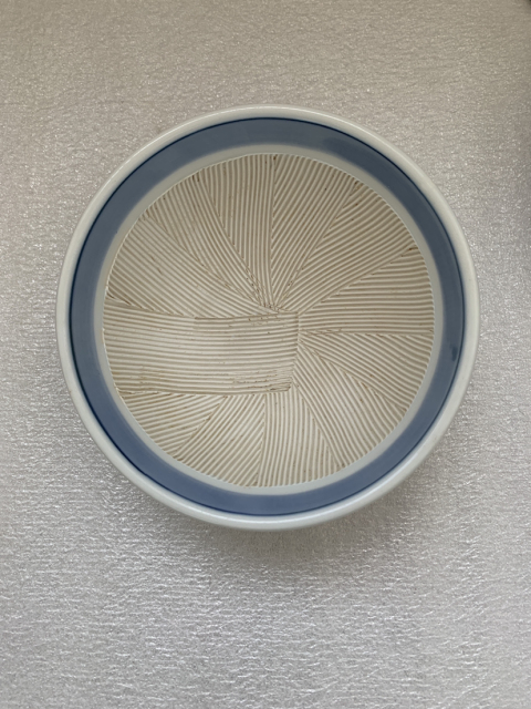 古玩陶瓷素菜紋青花加彩碗拍賣，當前價格260元