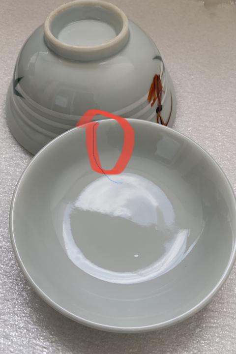 古玩陶瓷彩繪蝦蓋碗拍賣,當前價格298元