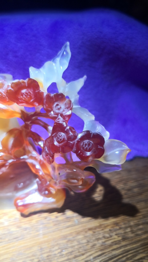 古玩玉器清末民初.俏色瑪瑙筆筒拍賣,當前價格3800元