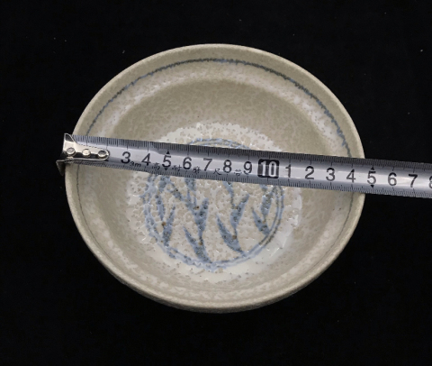 古玩陶瓷竹紋青花碗拍賣,當前價格120元