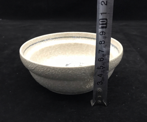 古玩陶瓷竹紋青花碗拍賣,當前價格120元