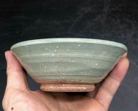 古玩陶瓷元代龍泉窯青瓷盞拍賣,當前價格550元