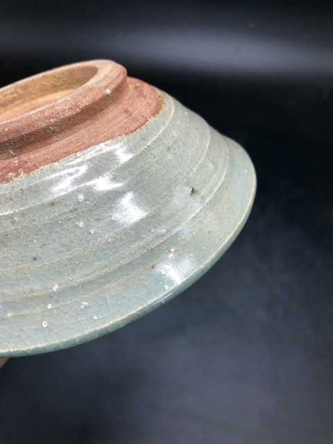 古玩陶瓷元代龍泉窯青瓷盞拍賣,當前價格550元