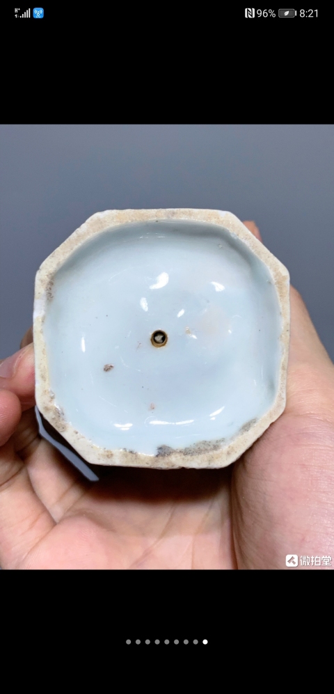 古玩陶瓷德化窯童子燈臺拍賣，當前價格600元