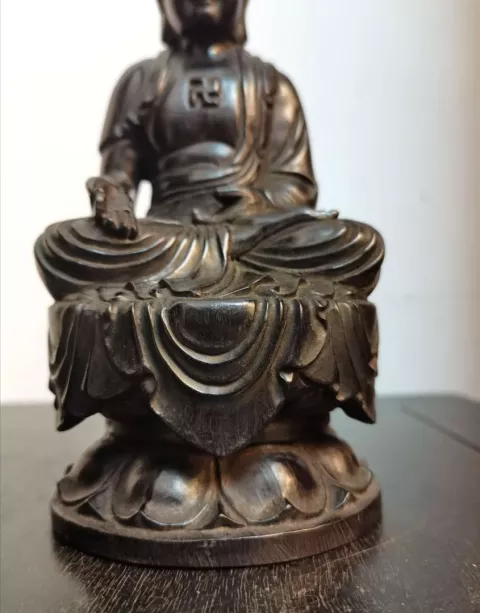 古玩雜項(xiàng)紫檀木釋迦摩尼佛擺件拍賣,當(dāng)前價(jià)格2800元