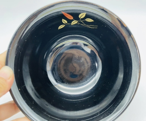 古玩陶瓷花卉紋彩繪碗拍賣，當前價格160元