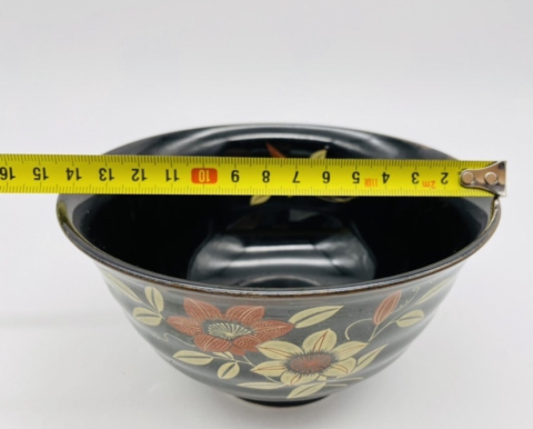 古玩陶瓷花卉紋彩繪碗拍賣，當前價格160元