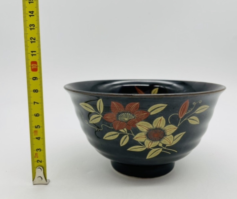 古玩陶瓷花卉紋彩繪碗拍賣，當前價格160元