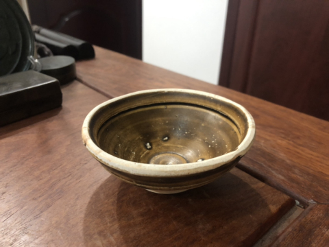 古玩陶瓷宋代褐釉盞(距今1000年)拍賣,當前價格999元