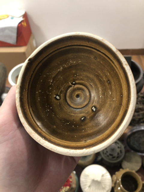 古玩陶瓷宋代褐釉盞(距今1000年)拍賣,當前價格999元