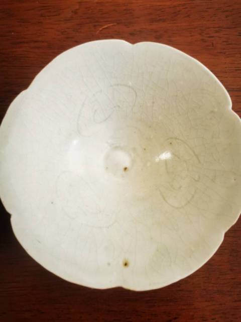 古玩陶瓷景德鎮窯系青白釉刻花盞拍賣，當前價格6666元