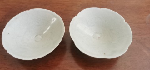 古玩陶瓷景德鎮窯系青白釉刻花盞拍賣，當前價格6666元