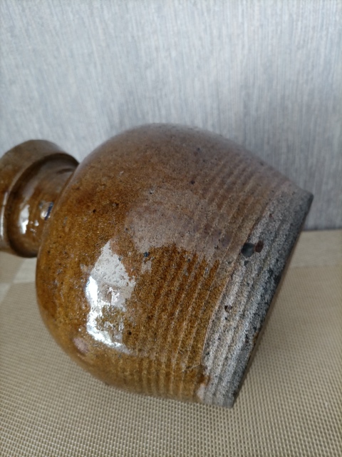 古玩陶瓷清代:醬釉壺拍賣,當前價格1280元