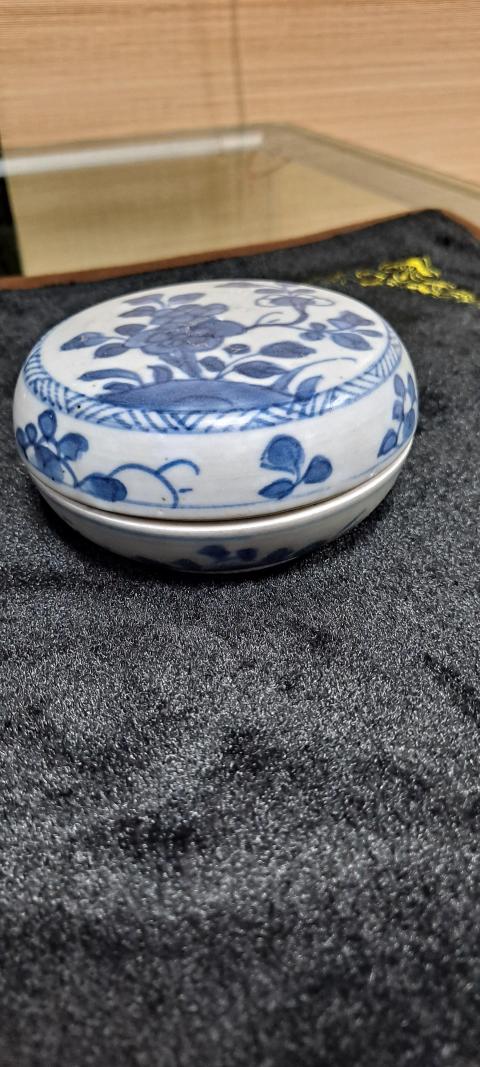古玩陶瓷康熙青花蓋盒拍賣,當前價格2600元