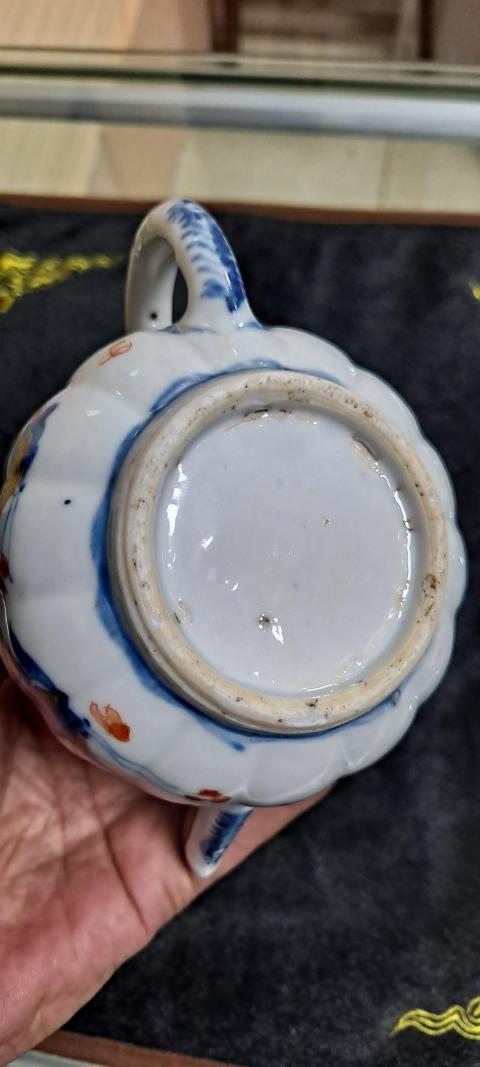 古玩陶瓷康熙青花釩紅描金壺拍賣,當前價格7500元