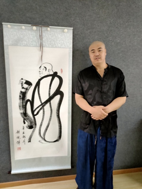 古玩字畫中書協(xié)會(huì)員國(guó)禮藝術(shù)家武生演員釋曉峰書法佛拍賣,當(dāng)前價(jià)格499元