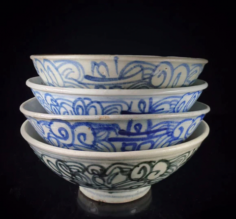 古玩陶瓷清.囍字紋青花碗4個200拍賣,當(dāng)前價格200元