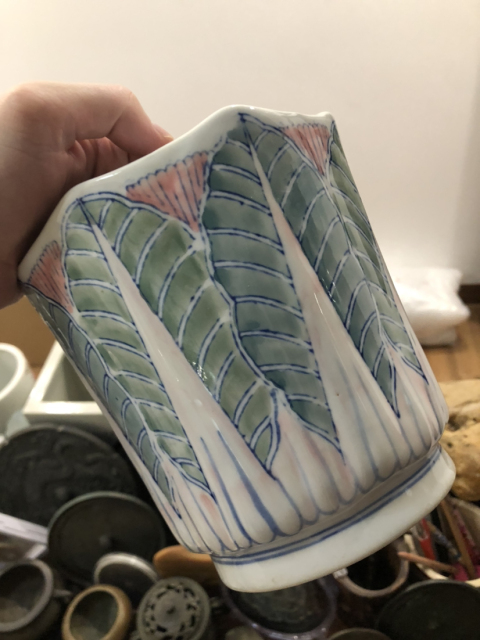 古玩陶瓷花卉紋蓋罐拍賣,當前價格299元