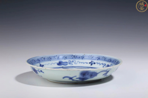 古玩陶瓷(優品)清中·青花松鶴延年紋盤拍賣,當前價格0元