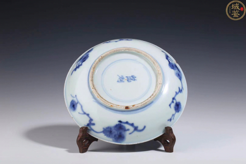 古玩陶瓷(優品)清中·青花松鶴延年紋盤拍賣,當前價格0元