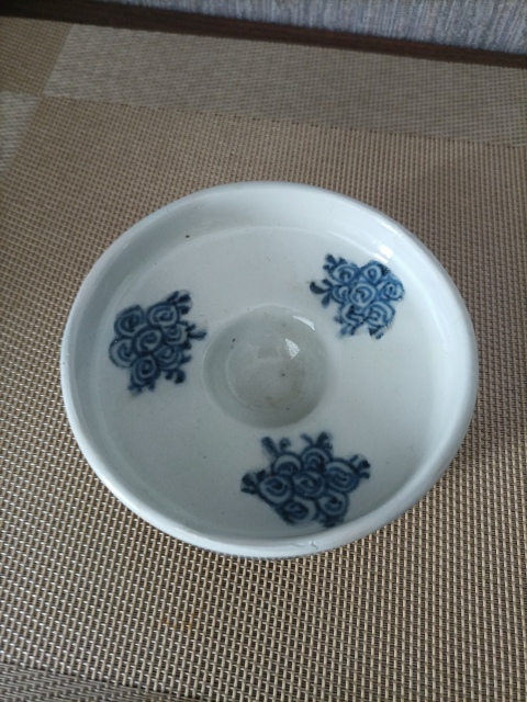 古玩陶瓷清中期.青花三足洗拍賣，當前價格880元