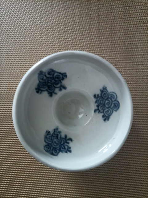 古玩陶瓷清中期.青花三足洗拍賣，當前價格880元