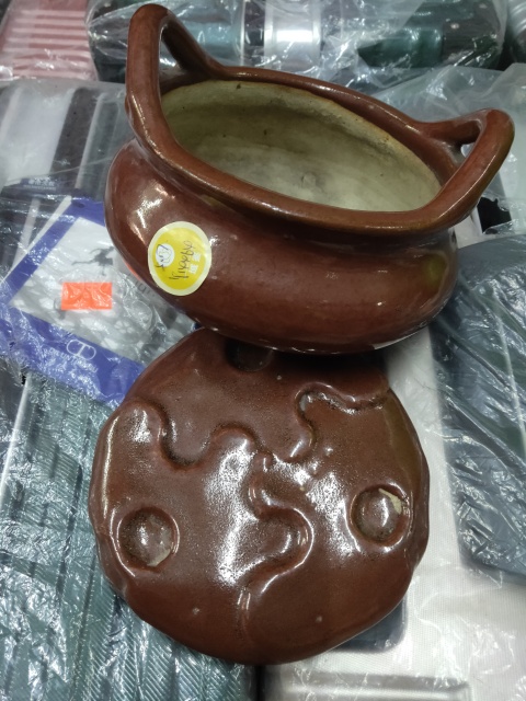 古玩陶瓷褐釉三足橋耳爐拍賣,當(dāng)前價(jià)格1900元