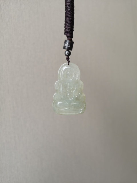 古玩玉器翡翠觀音拍賣(mài)，當(dāng)前價(jià)格850元