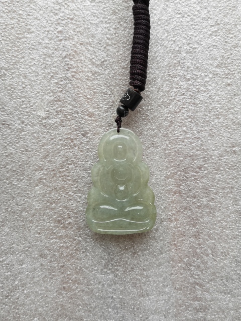 古玩玉器翡翠觀音拍賣(mài)，當(dāng)前價(jià)格850元