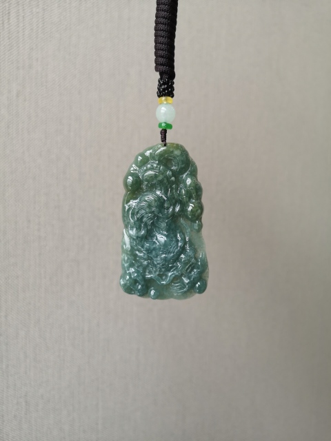 古玩玉器翡翠龍牌拍賣,當前價格450元