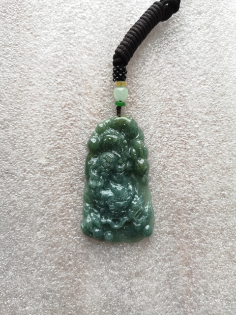 古玩玉器翡翠龍牌拍賣,當前價格450元