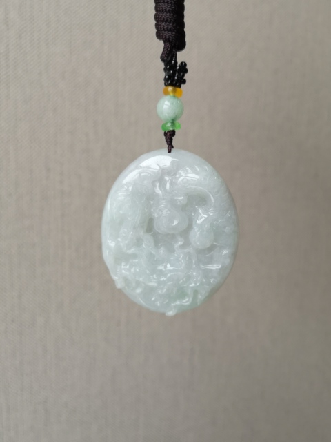 古玩玉器翡翠龍牌拍賣,當(dāng)前價(jià)格450元
