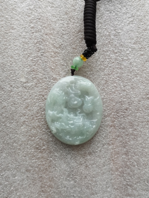 古玩玉器翡翠龍牌拍賣,當(dāng)前價(jià)格450元