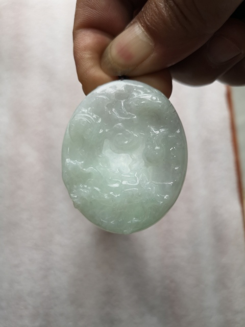 古玩玉器翡翠龍牌拍賣,當(dāng)前價(jià)格450元