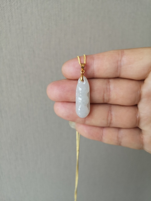 古玩玉器翡翠福豆拍賣，當前價格398元