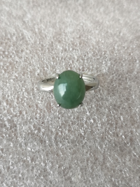 古玩玉器翡翠戒指面拍賣,當前價格150元