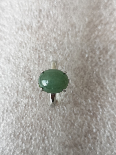 古玩玉器翡翠戒指面拍賣,當前價格150元