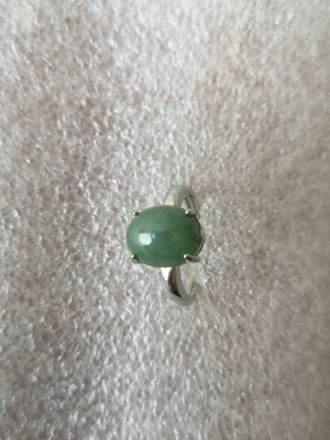 古玩玉器翡翠戒指面拍賣,當前價格150元