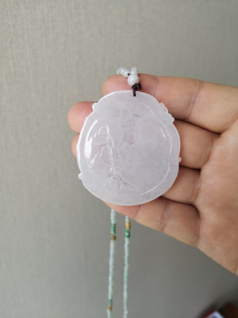 古玩玉器翡翠觀音牌拍賣，當(dāng)前價(jià)格680元